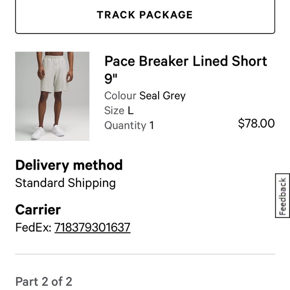 Pace Breaker Lined Shorts Lululemon - Picture 2 of 4